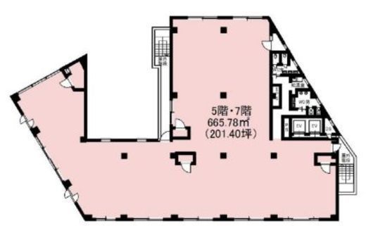 PALTビル 5階 間取り図