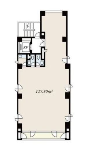 東観小川町ビル 8階 間取り図