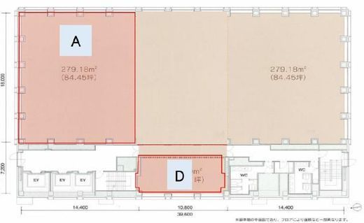 イタリア文化会館ビル 4階A 間取り図