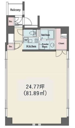 デュープレックス銀座タワー8／14 402 間取り図