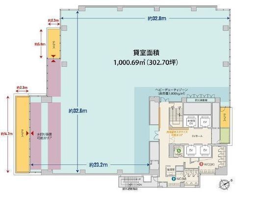 関電不動産八重洲ビル 9階 間取り図