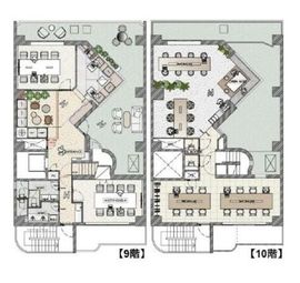 パシフィックスクエア九段南ビル 9-10階 間取り図
