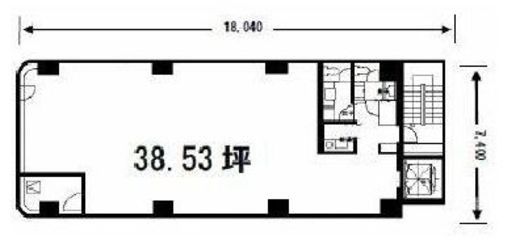 陽光銀座セントラルビル 4階 間取り図