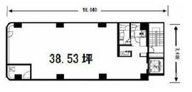 陽光銀座セントラルビル 4階 間取り図