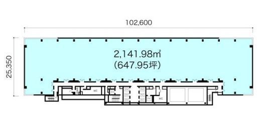 晴海センタービル 6階 間取り図