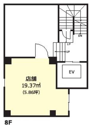 REVERIE ROPPONGI (レヴェリーロッポンギ) 8階 間取り図