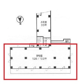 飯田橋スクエアビル 6階B 間取り図