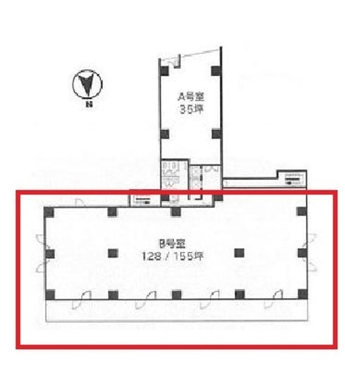 飯田橋スクエアビル 7階B 間取り図