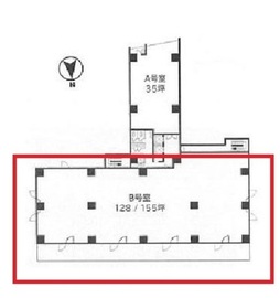 飯田橋スクエアビル 7階B 間取り図