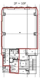 AD-O渋谷道玄坂 9階 間取り図