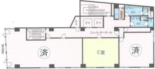 世界堂ビル 8階C 間取り図