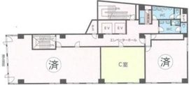 世界堂ビル 8階C 間取り図
