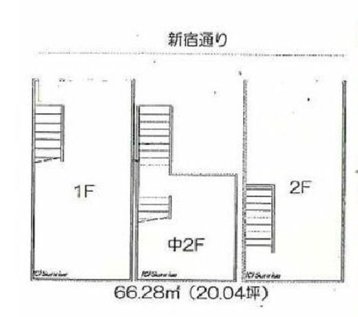 新宿御苑ビル (新宿御苑前駅) 一棟 間取り図