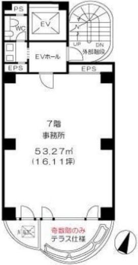 SNT渋谷ビル 7階 間取り図