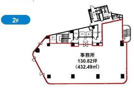 アレトゥーサ渋谷 2階 間取り図