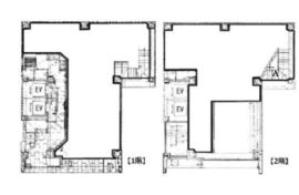 道玄坂セピアビル 1階～2階 間取り図