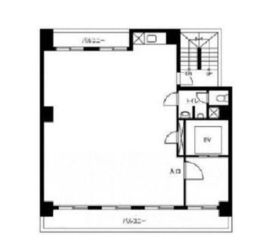 朝日ビル 8階 間取り図