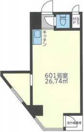 渋谷道玄坂プラザ 仁科屋ビル 601 間取り図