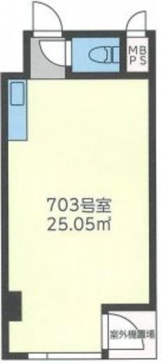 渋谷道玄坂プラザ 仁科屋ビル 703 間取り図