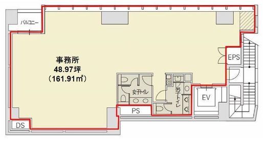 赤坂二丁目ビル 2階 間取り図