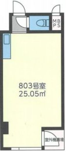 渋谷道玄坂プラザ 仁科屋ビル 803 間取り図