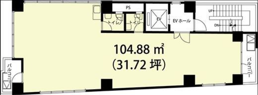 新栄宮益ビル 6階 間取り図