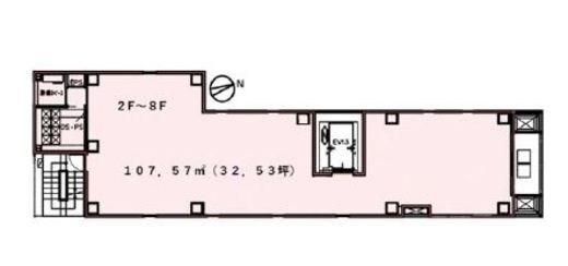 ザ・Vシティ麻布十番Ⅰアベニュー 3階 間取り図