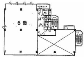 ユニベル田町ビル 6階 間取り図