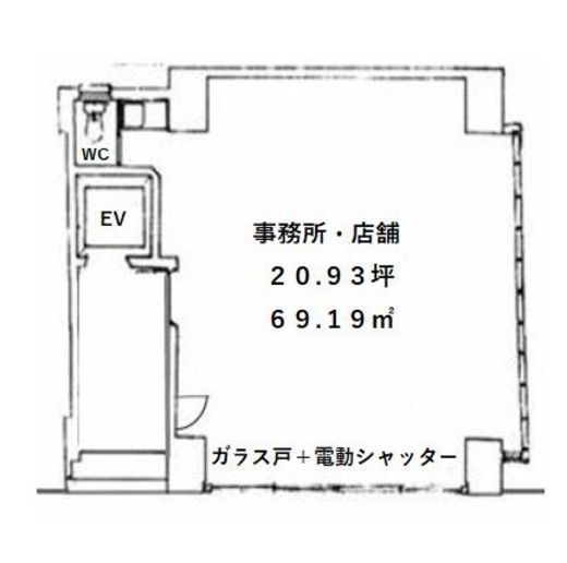 第3篠原ビル 1階 間取り図