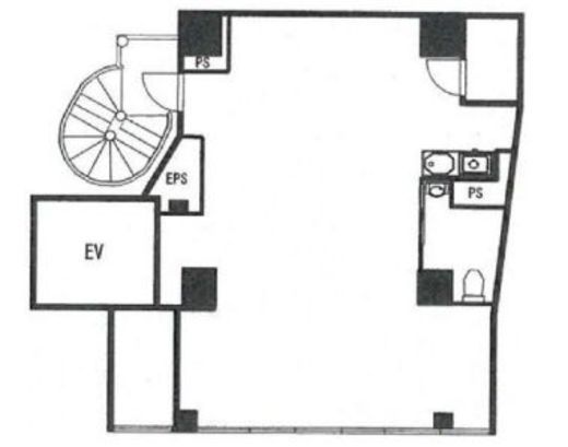 eisuビル市ヶ谷 2階 間取り図
