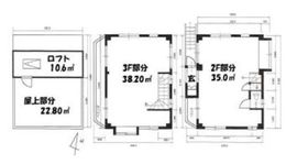 中澤西麻布ビル 2階-3階 間取り図