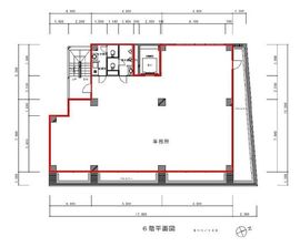 キューアス八丁堀 第一ビル 6階 間取り図