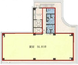 水戸部ビル 2階 間取り図