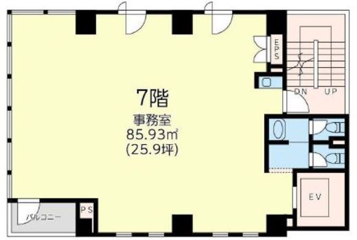 田澤日本橋ビル 7階 間取り図