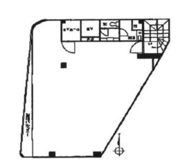 坂本ビル(広尾) 4階 間取り図