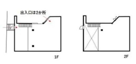 ザ・タワーズ台場 1階-2階 間取り図