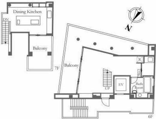 Citta代々木公園 601 間取り図