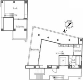 Citta代々木公園 701 間取り図