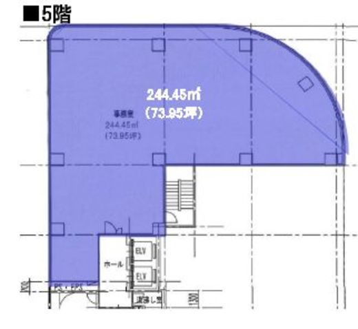 平和不動産日本橋ビル(旧:ヒューリック江戸橋ビル) 5階 間取り図
