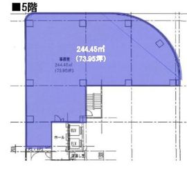 平和不動産日本橋ビル(旧:ヒューリック江戸橋ビル) 5階 間取り図