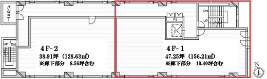 YS-IIビル 4階1 間取り図