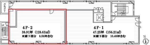 YS-IIビル 4階2 間取り図