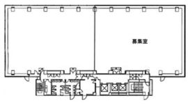 リバーサイド品川港南ビル 5階B 間取り図