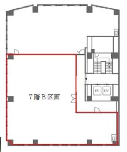 KN代官山 7階B 間取り図