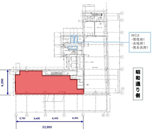 銀座YOMIKOビル B1階 間取り図