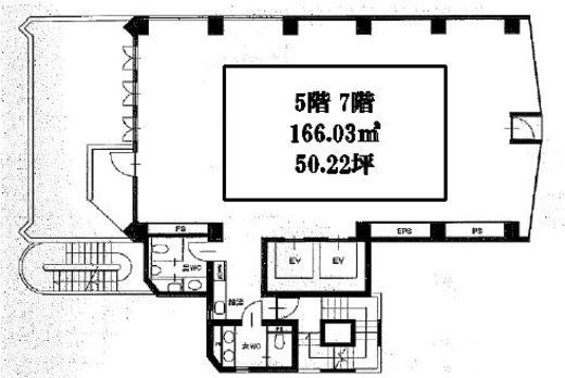 オーキッドプレイス六本木（旧：ヒューリック六本木二丁目ビル） 7階 間取り図