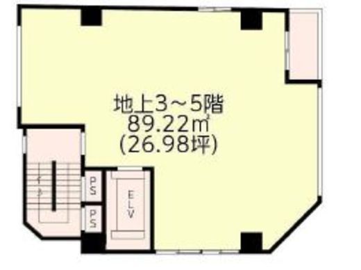 久保ビル (赤坂見附) 4階 間取り図