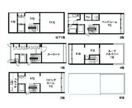三番町一棟ビルEAST 一棟 間取り図