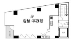 椿やビル 2階 間取り図