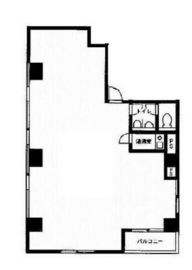 信濃町SANMOビル 2階 間取り図